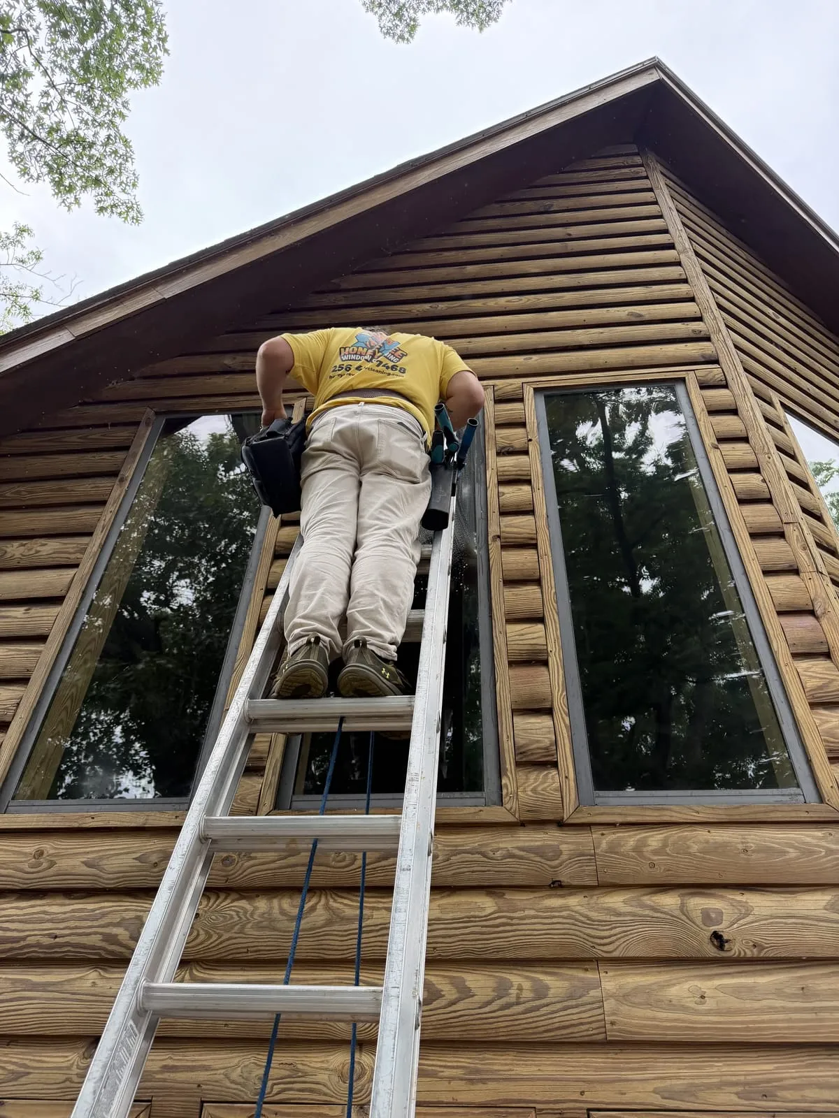 Window cleaning by HoneyBee in the Shoals