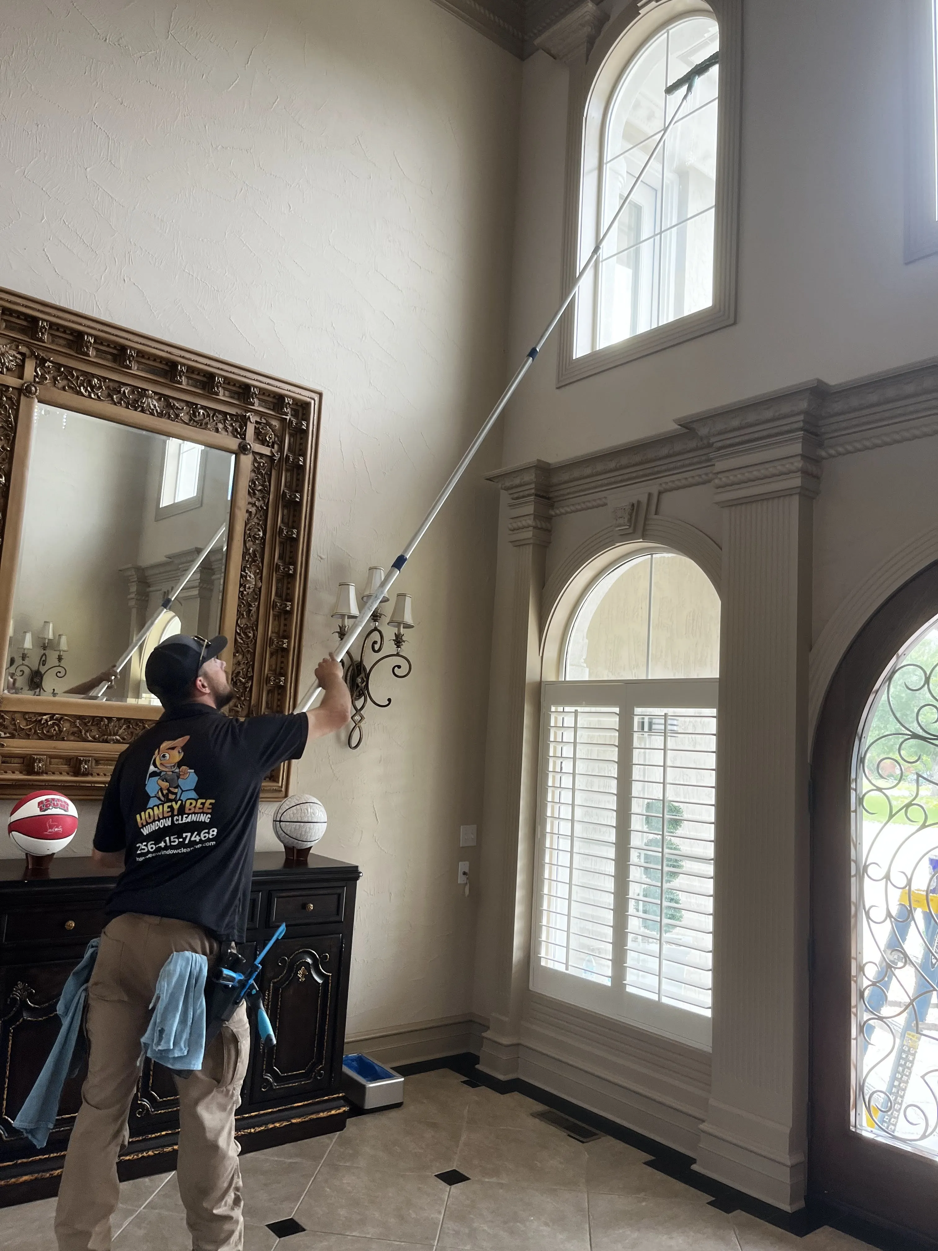 The parts most crews skip — HoneyBee window cleaning